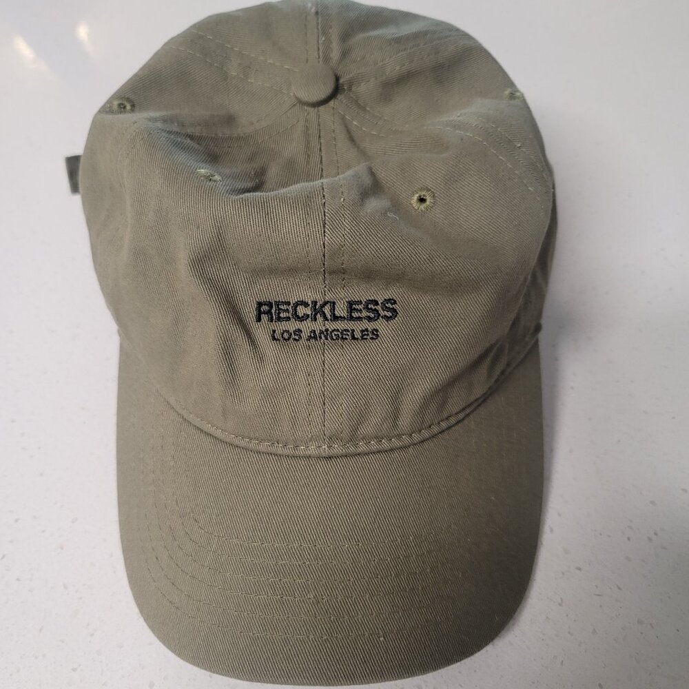 Young & Reckless LA Olive Dad Hat Adjustable Hat Cap OSFA Pre-Owned Great